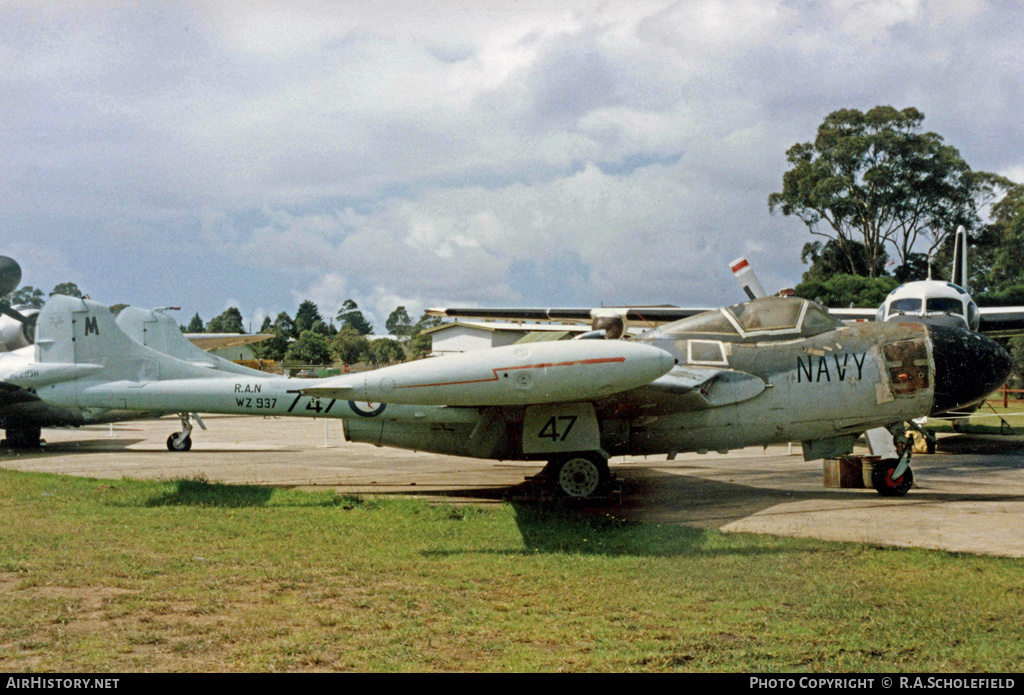 Aircraft Photo of WZ937 | De Havilland D.H. 112 Sea Venom FAW53 | Australia - Navy | AirHistory.net #91863