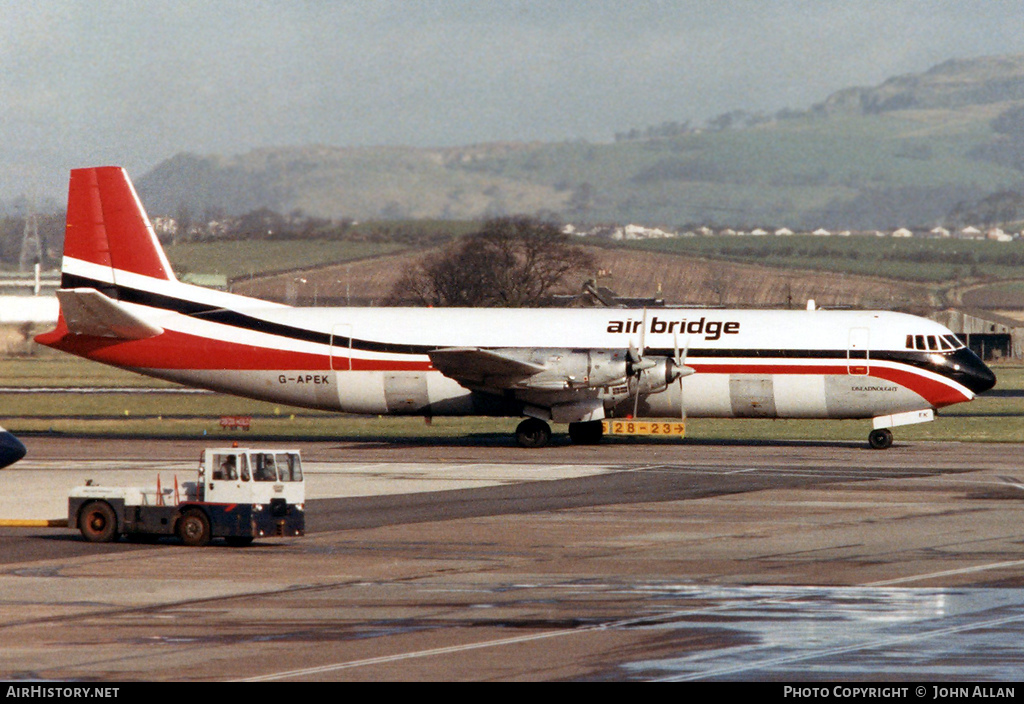 Aircraft Photo of G-APEK | Vickers 953C Merchantman | Air Bridge | AirHistory.net #91899