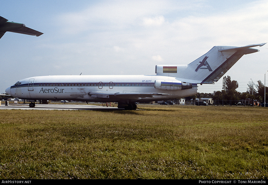 Aircraft Photo of CP-2277 | Boeing 727-23 | AeroSur | AirHistory.net #91912