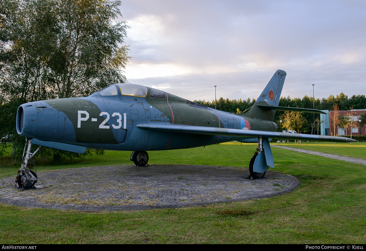 Aircraft Photo of P-231 | Republic F-84F Thunderstreak | Netherlands - Air Force | AirHistory.net #91927