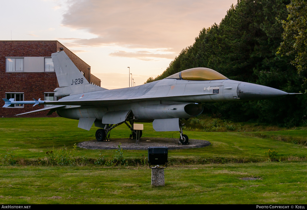 Aircraft Photo of J-238 | General Dynamics F-16A Fighting Falcon | Netherlands - Air Force | AirHistory.net #91958