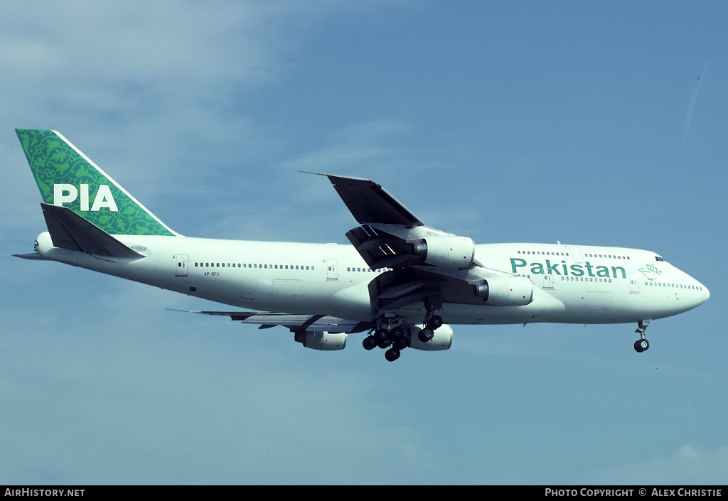 Aircraft Photo of AP-BFU | Boeing 747-367 | Pakistan International Airlines - PIA | AirHistory.net #91978