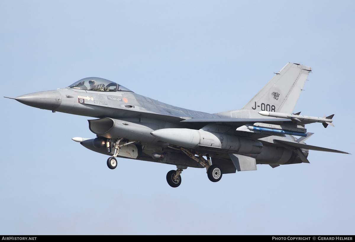 Aircraft Photo of J-008 | General Dynamics F-16AM Fighting Falcon | Netherlands - Air Force | AirHistory.net #91985