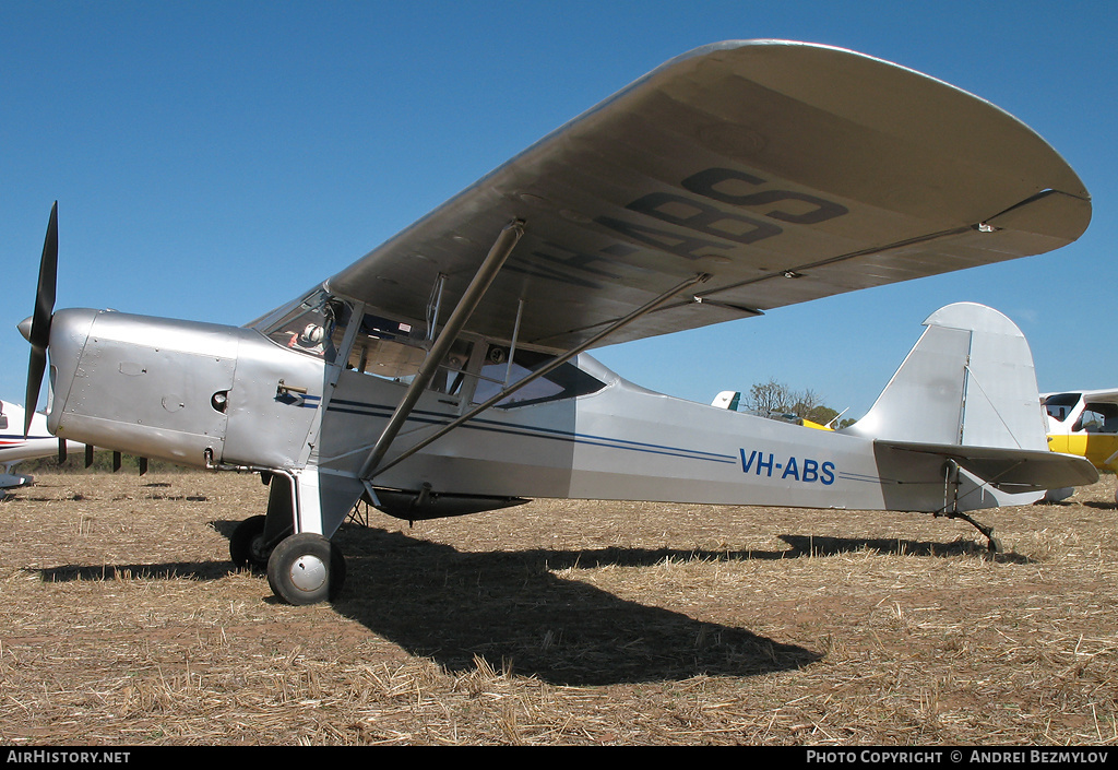 Aircraft Photo of VH-ABS | Auster J-1B Aiglet | AirHistory.net #91993