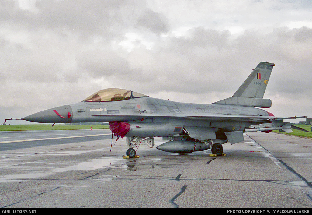 Aircraft Photo of FA-114 | General Dynamics F-16A Fighting Falcon | Belgium - Air Force | AirHistory.net #91996