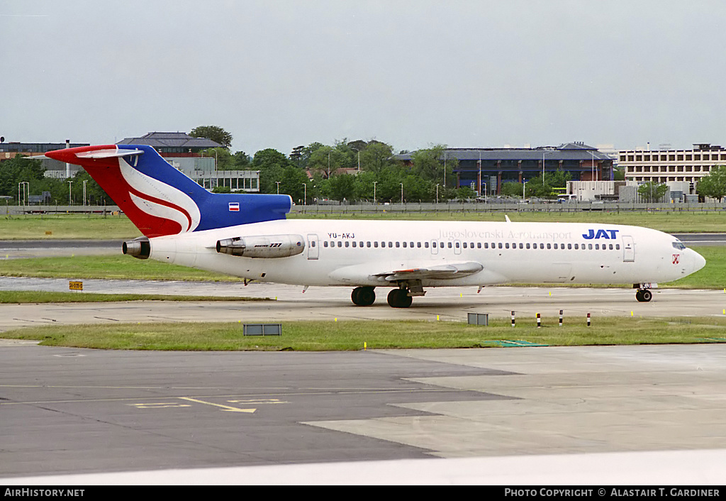 Aircraft Photo of YU-AKJ | Boeing 727-2H9/Adv | JAT Yugoslav Airlines - Jugoslovenski Aerotransport | AirHistory.net #92018