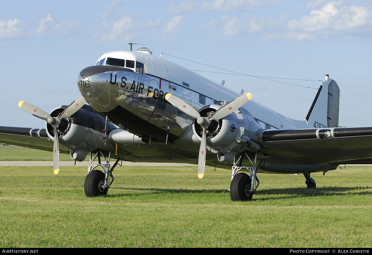 Aircraft Photo of N8704 / 476716 | Douglas C-47D Skytrain | USA - Air Force | AirHistory.net #92021