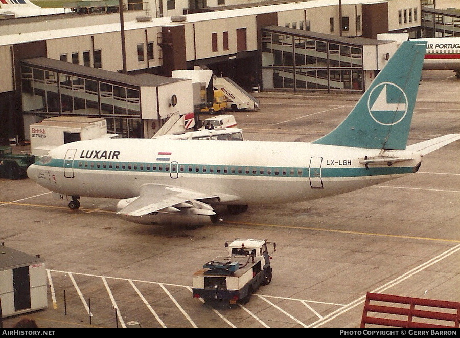 Aircraft Photo of LX-LGH | Boeing 737-2C9/Adv | Luxair | AirHistory.net #92038