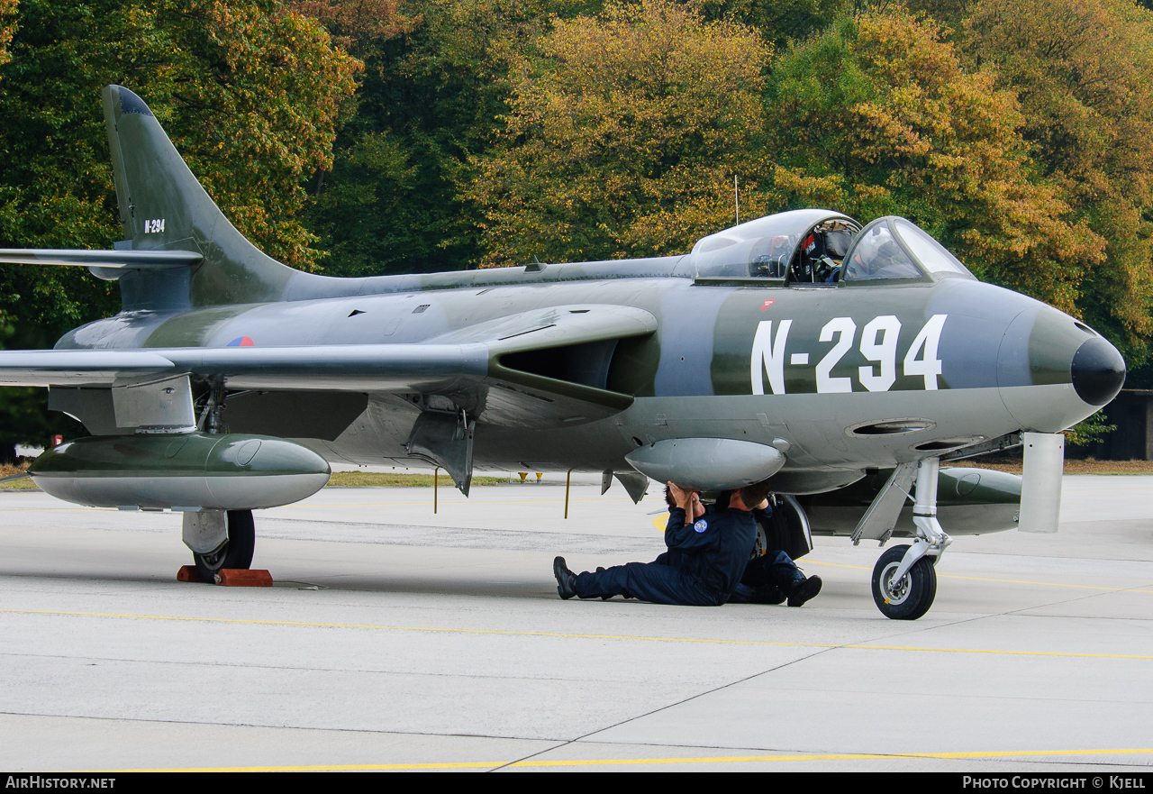 Aircraft Photo of G-KAXF / N-294 | Hawker Hunter F6A | Netherlands - Air Force | AirHistory.net #92101
