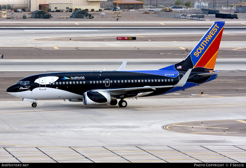 Aircraft Photo of N715SW | Boeing 737-7H4 | Southwest Airlines | AirHistory.net #92106