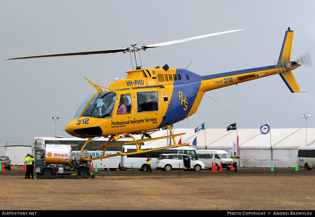 Aircraft Photo of VH-PHO | Bell 206B JetRanger II | PHS - Professional Helicopter Services | AirHistory.net #92111