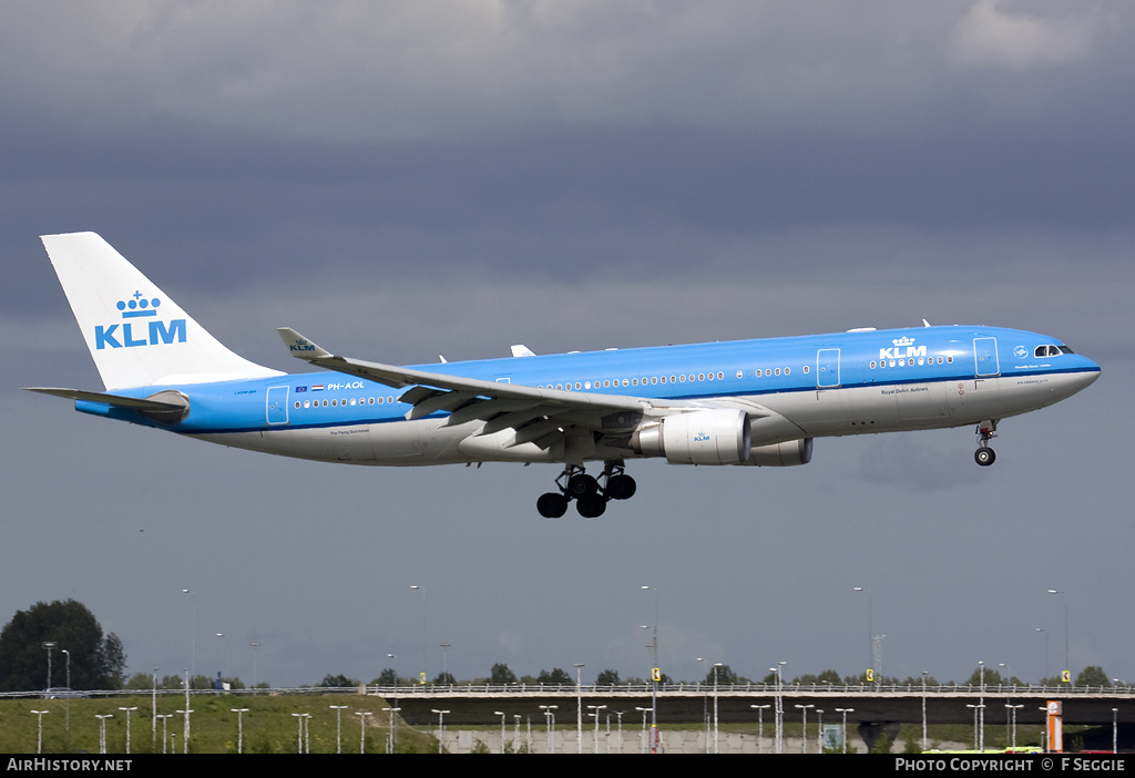 Aircraft Photo of PH-AOL | Airbus A330-203 | KLM - Royal Dutch Airlines | AirHistory.net #92121