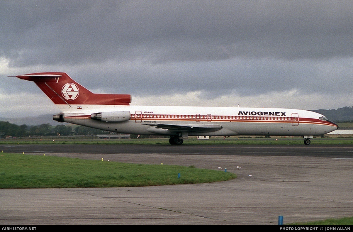 Aircraft Photo of YU-AKH | Boeing 727-2L8/Adv | Aviogenex | AirHistory.net #92131