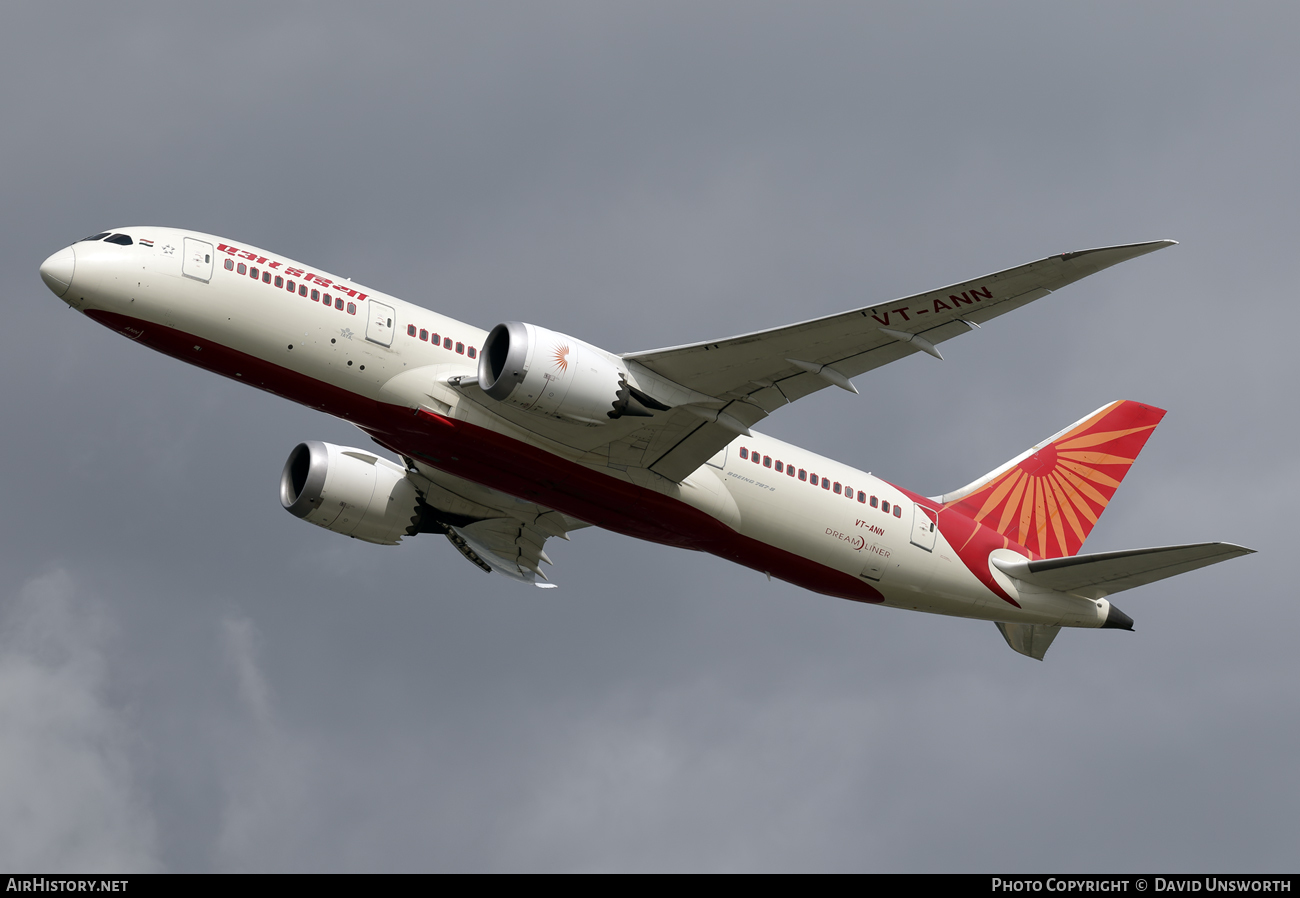Aircraft Photo of VT-ANN | Boeing 787-8 Dreamliner | Air India | AirHistory.net #92144