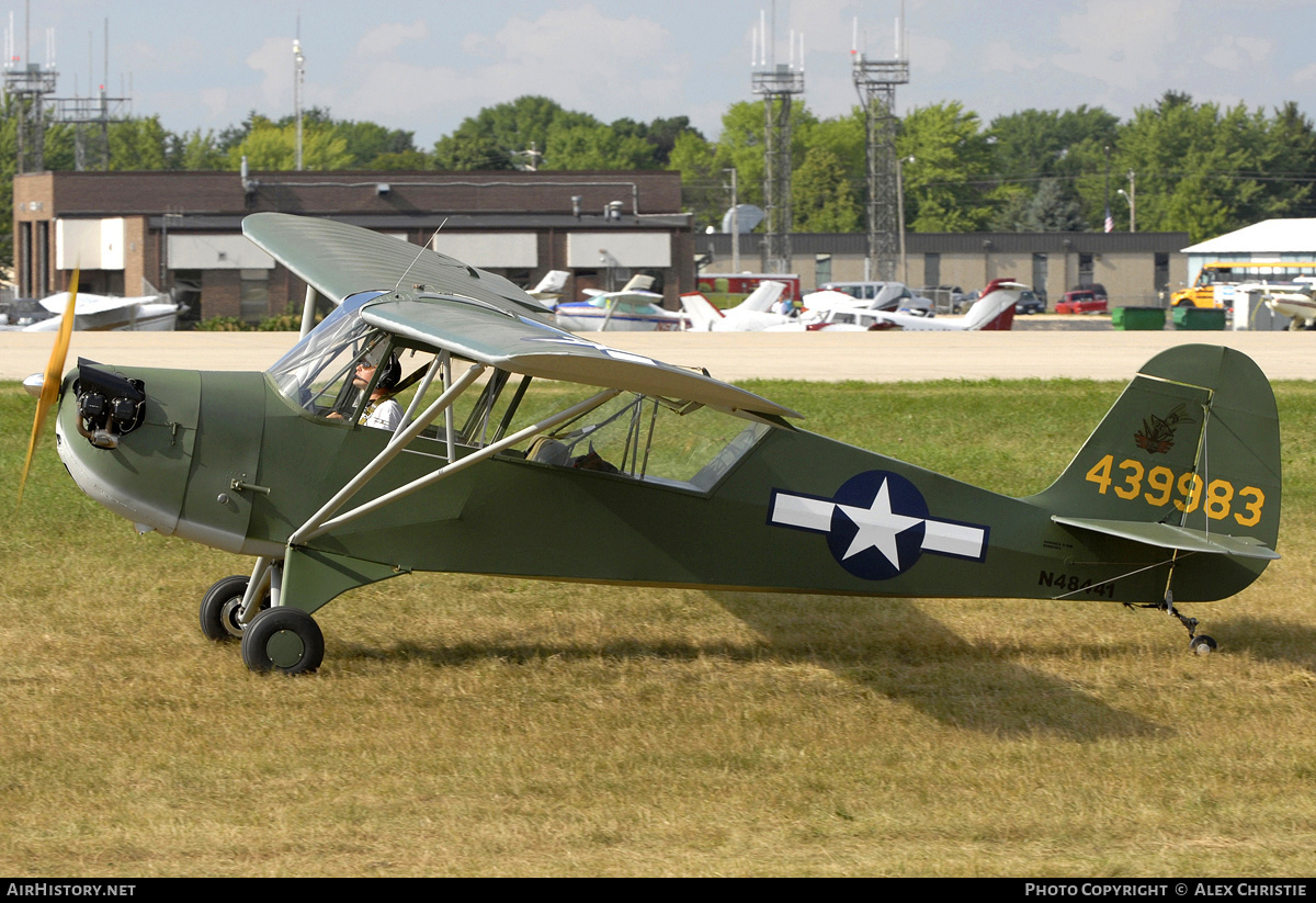 Aircraft Photo of N48441 / 439983 | Aeronca O-58B Grasshopper | USA - Air Force | AirHistory.net #92190