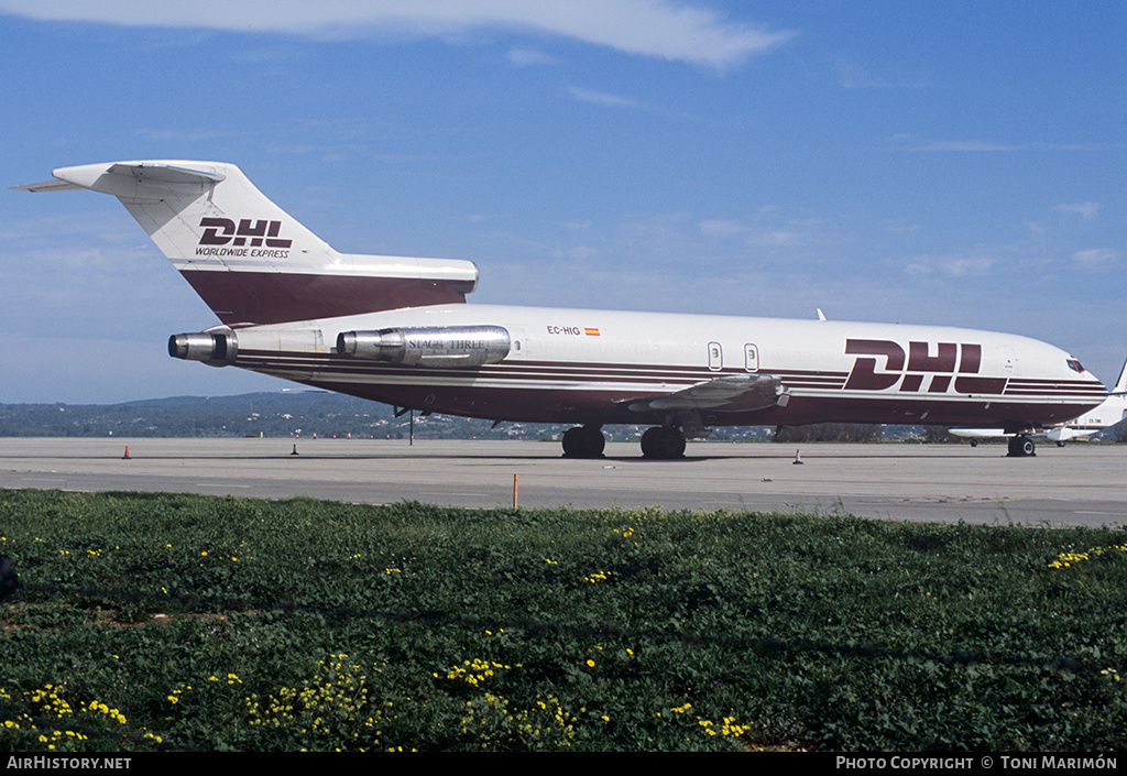 Aircraft Photo of EC-HIG | Boeing 727-277/Adv(F) | DHL Worldwide Express | AirHistory.net #92217