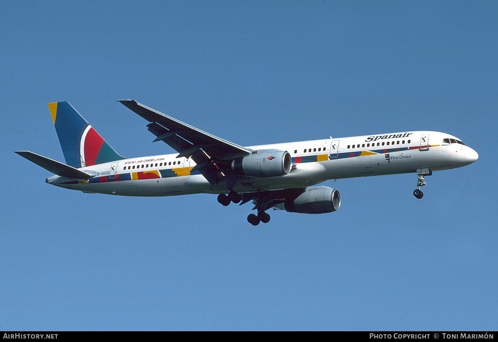 Aircraft Photo of G-OOOG | Boeing 757-23A | Spanair | AirHistory.net #92225