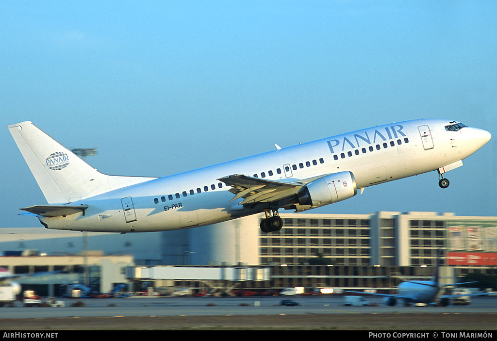 Aircraft Photo of EI-PAR | Boeing 737-3Q8 | Panair - Compagnia Aerea Mediterranea | AirHistory.net #92227