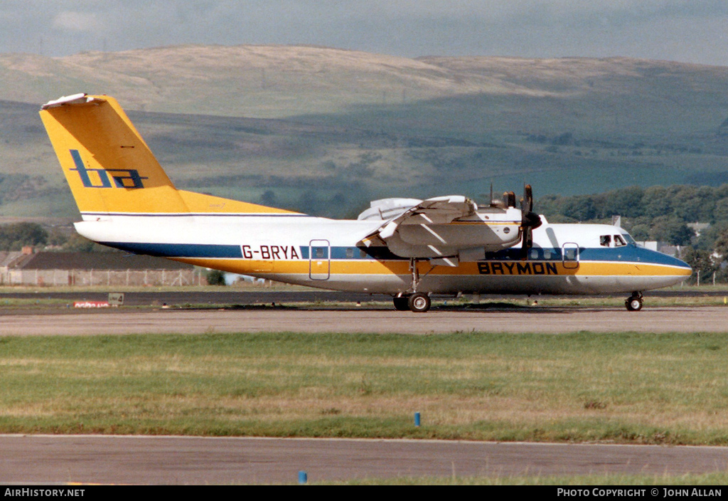 Aircraft Photo of G-BRYA | De Havilland Canada DHC-7-110 Dash 7 | Brymon Airways | AirHistory.net #92238
