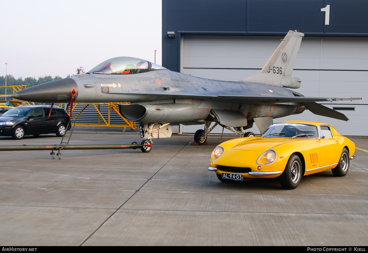 Aircraft Photo of J-636 | General Dynamics F-16AM Fighting Falcon | Netherlands - Air Force | AirHistory.net #92258