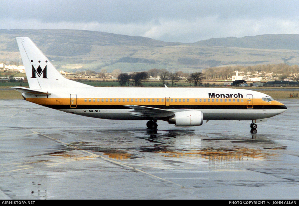 Aircraft Photo of G-MONH | Boeing 737-3Y0 | Monarch Airlines | AirHistory.net #92264