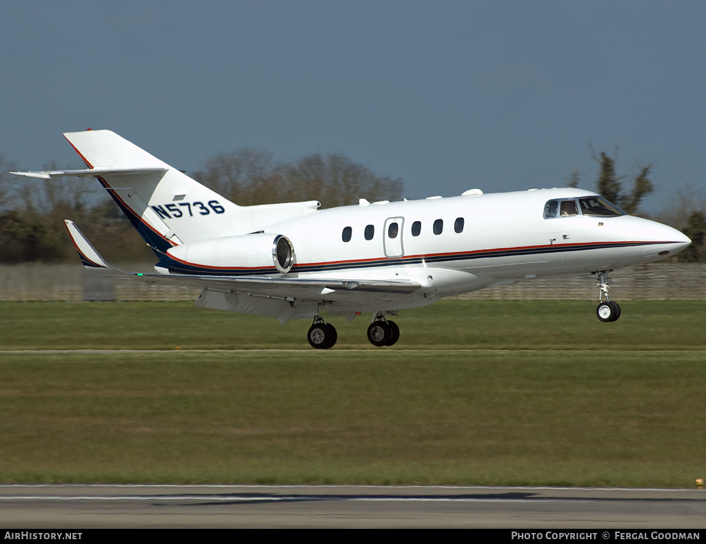 Aircraft Photo of N5736 | Raytheon Hawker 800XP | AirHistory.net #92281