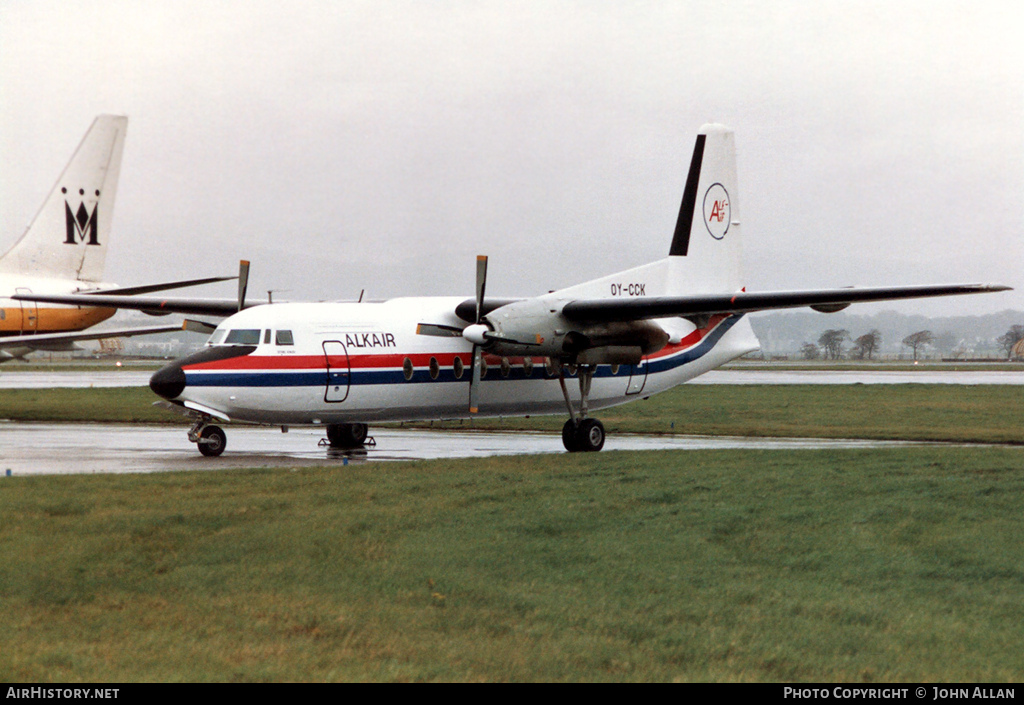 Aircraft Photo of OY-CCK | Fokker F27-600 Friendship | Alkair | AirHistory.net #92285