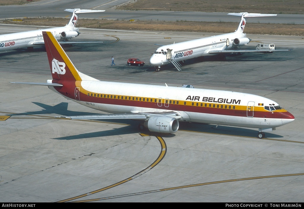 Aircraft Photo of OO-ILJ | Boeing 737-46B | Air Belgium | AirHistory.net #92309