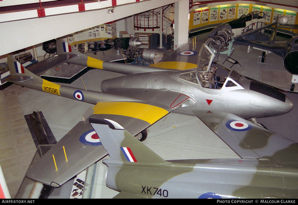 Aircraft Photo of XD596 | De Havilland D.H. 115 Vampire T11 | UK - Air Force | AirHistory.net #92323