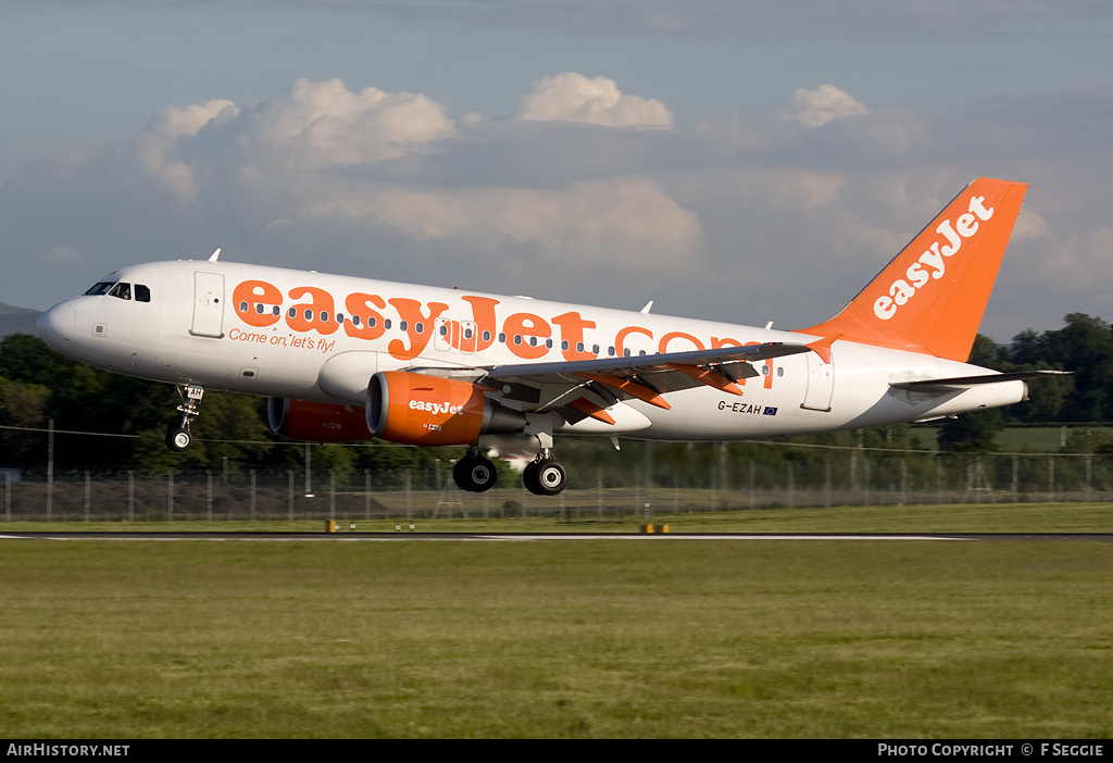 Aircraft Photo of G-EZAH | Airbus A319-111 | EasyJet | AirHistory.net #92329