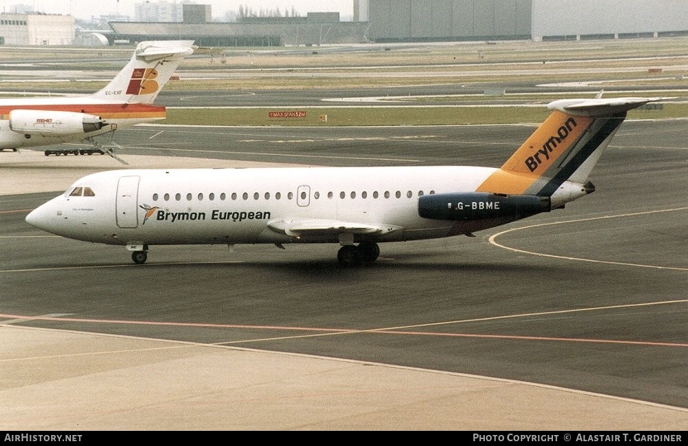 Aircraft Photo of G-BBME | BAC 111-401AK One-Eleven | Brymon European Airways | AirHistory.net #92352