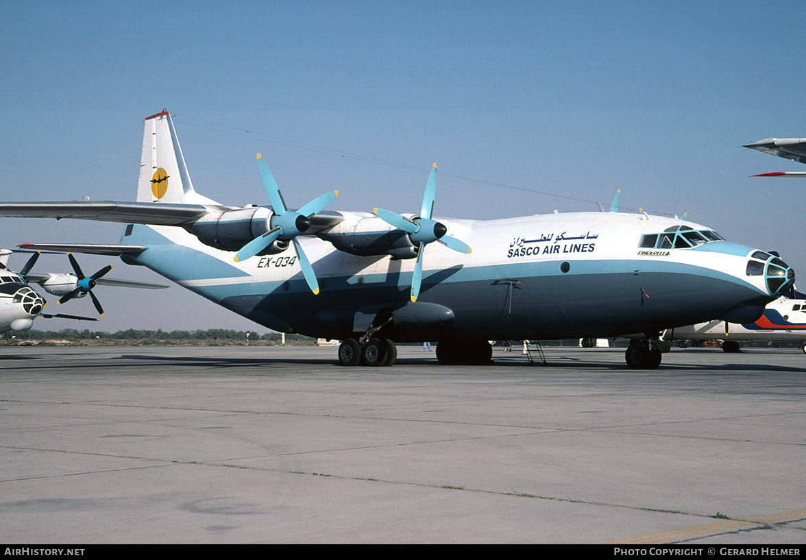 Aircraft Photo of EX-034 | Antonov An-12BP | Sasco Air Lines | AirHistory.net #92360