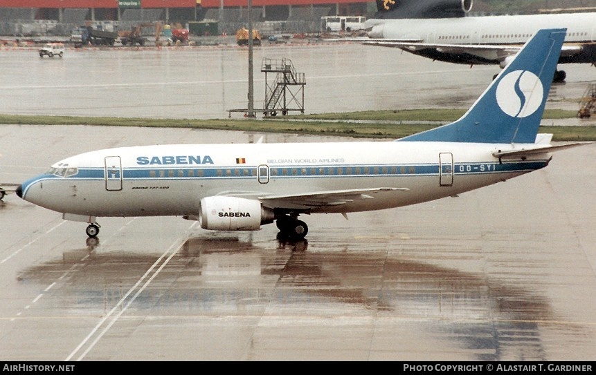 Aircraft Photo of OO-SYI | Boeing 737-529 | Sabena | AirHistory.net #92382