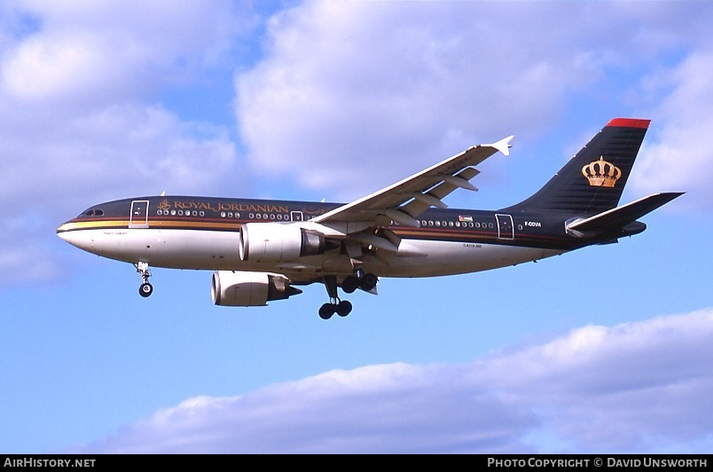 Aircraft Photo of F-ODVH | Airbus A310-304 | Royal Jordanian Airlines | AirHistory.net #92387