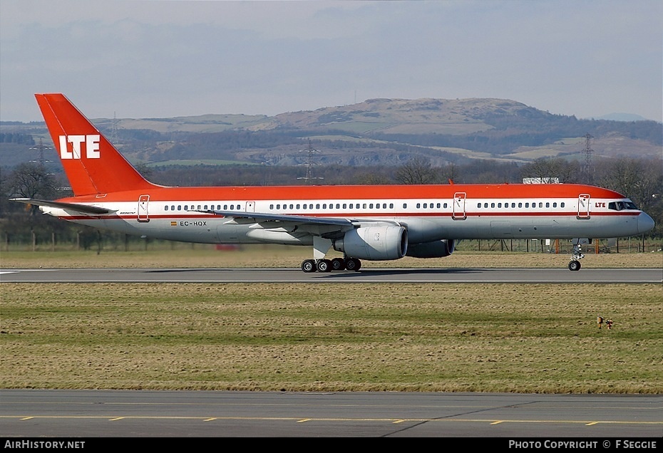 Aircraft Photo of EC-HQX | Boeing 757-2G5 | LTE International Airways | AirHistory.net #92430