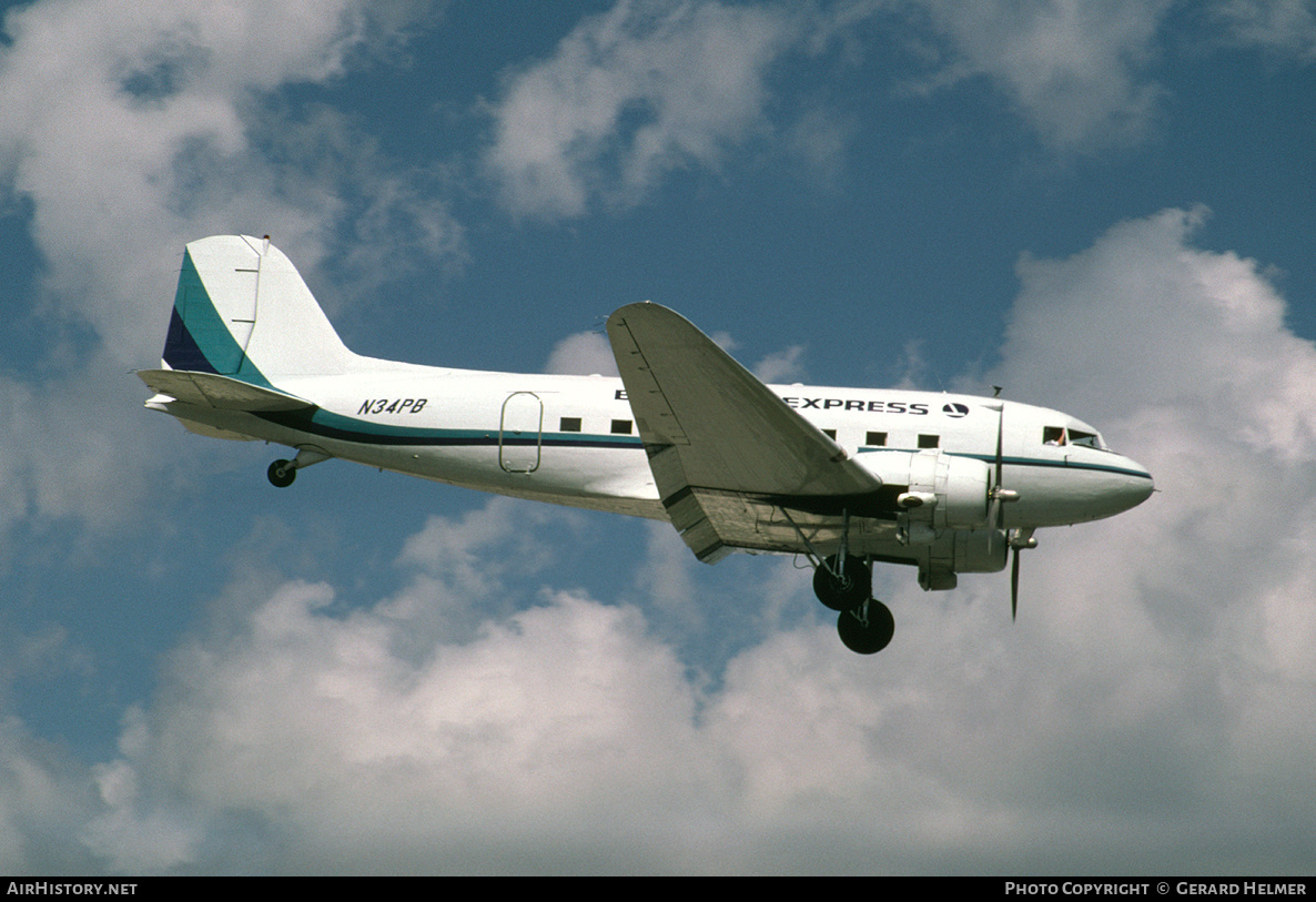 Aircraft Photo of N34PB | Douglas DC-3A | Eastern Express | AirHistory.net #92432
