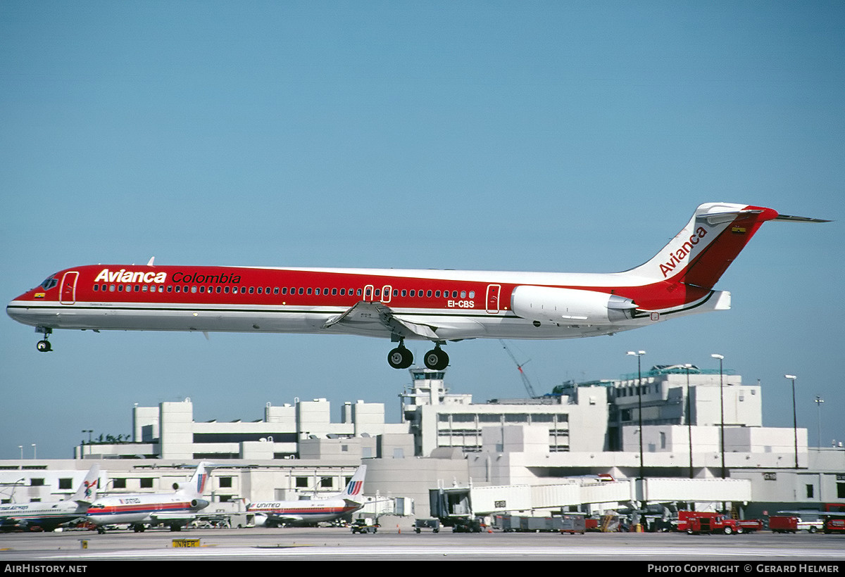 Aircraft Photo of EI-CBS | McDonnell Douglas MD-83 (DC-9-83) | Avianca | AirHistory.net #92437