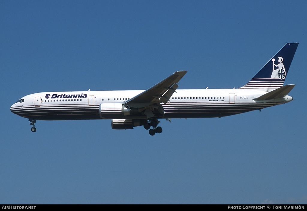 Aircraft Photo of SE-DZO | Boeing 767-304/ER | Britannia Airways | AirHistory.net #92446