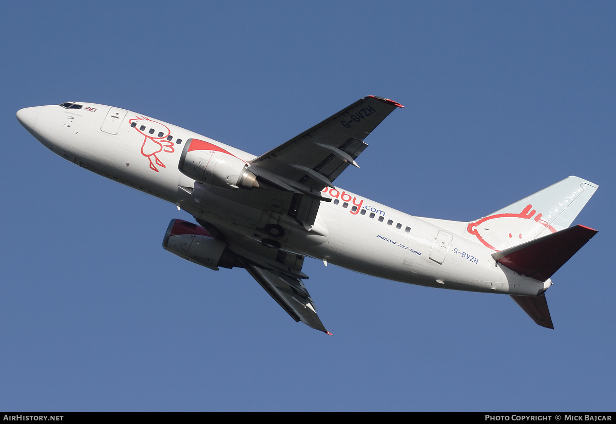 Aircraft Photo of G-BVZH | Boeing 737-5Q8 | Bmibaby | AirHistory.net #92471