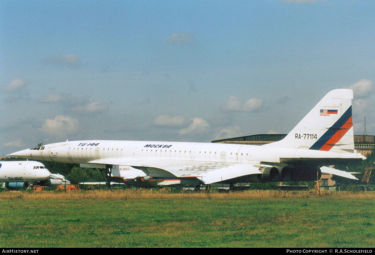 Aircraft Photo of RA-77114 | Tupolev Tu-144LL | Tupolev Design Bureau | AirHistory.net #92480