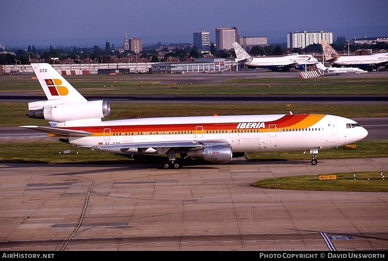 Aircraft Photo of EC-GTD | McDonnell Douglas DC-10-30 | Iberia | AirHistory.net #92497