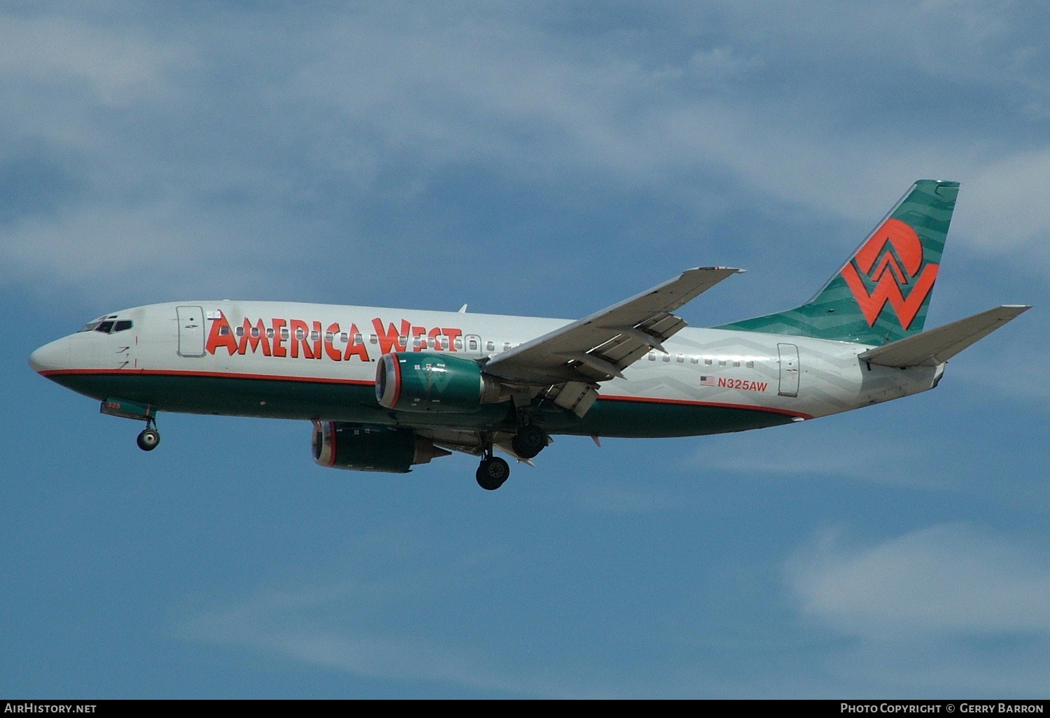 Aircraft Photo of N325AW | Boeing 737-301 | America West Airlines | AirHistory.net #92538