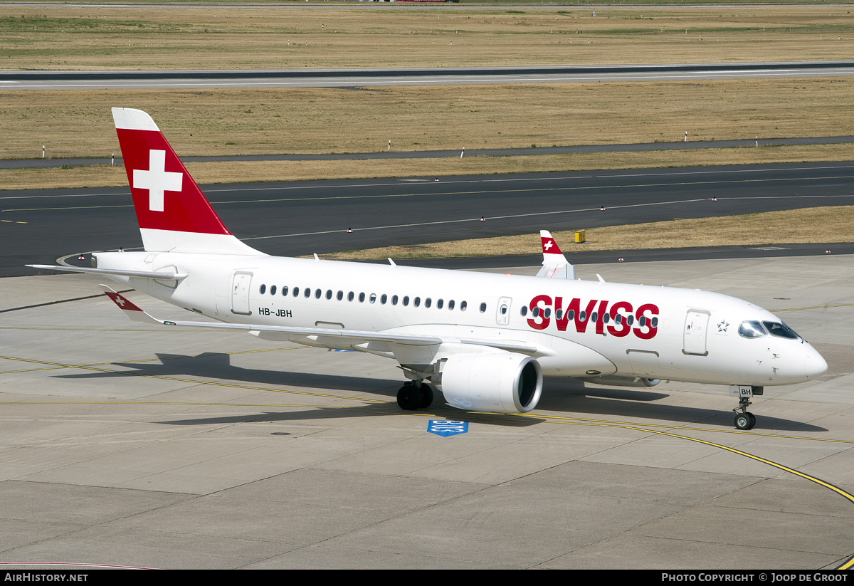 Aircraft Photo of HB-JBH | Bombardier CSeries CS100 (BD-500-1A10) | Swiss International Air Lines | AirHistory.net #92539