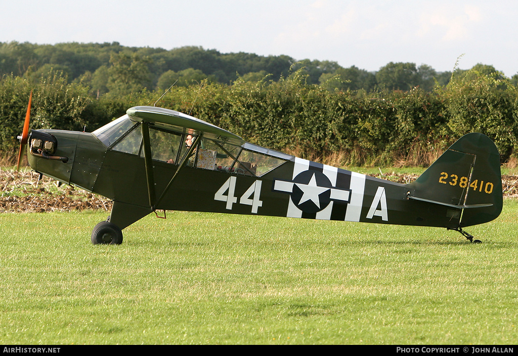 Aircraft Photo of G-BHPK / 238410 | Piper J-3C-65 Cub | USA - Air Force | AirHistory.net #92552