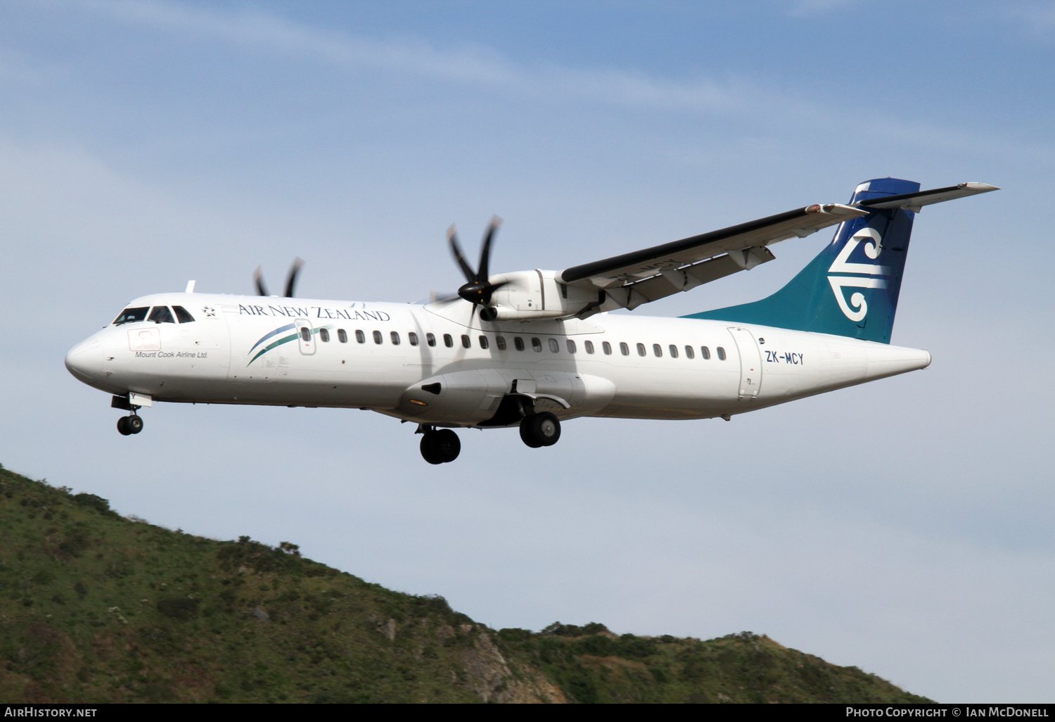 Aircraft Photo of ZK-MCY | ATR ATR-72-500 (ATR-72-212A) | Air New Zealand | AirHistory.net #92616