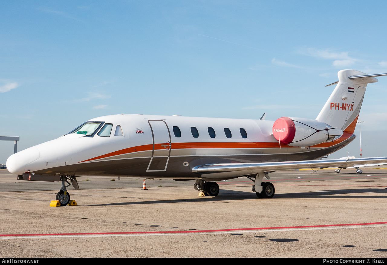 Aircraft Photo of PH-MYX | Cessna 650 Citation VII | ASL - Air Service Liège | AirHistory.net #92625