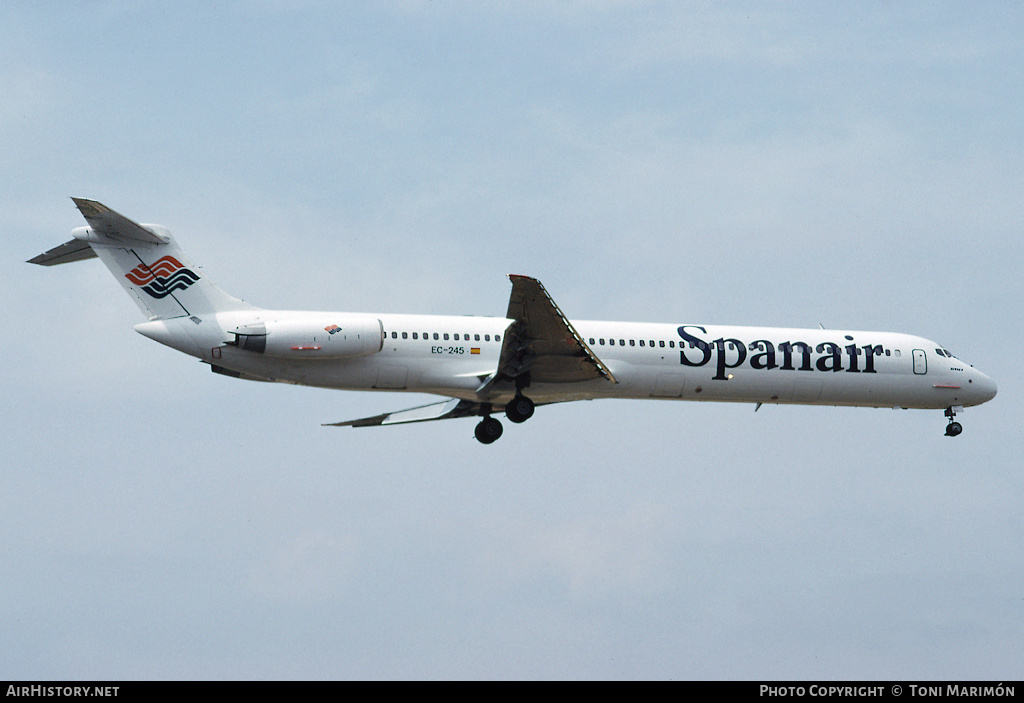 Aircraft Photo of EC-245 | McDonnell Douglas MD-83 (DC-9-83) | Spanair | AirHistory.net #92634