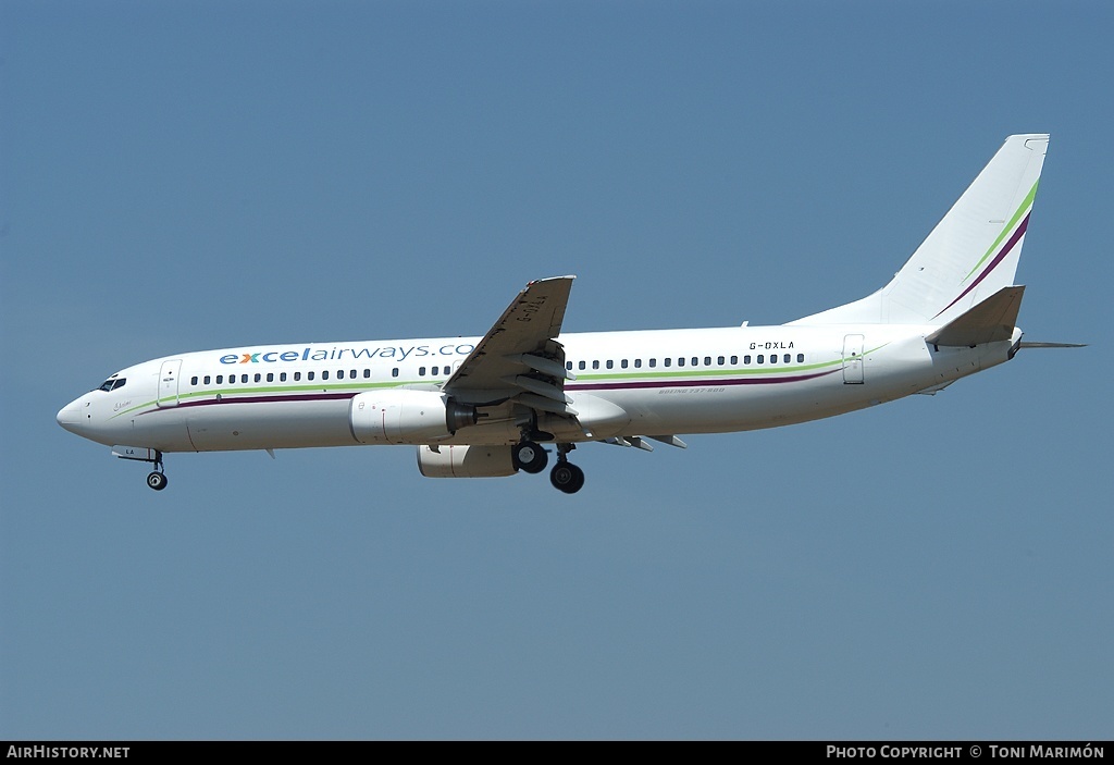 Aircraft Photo of G-OXLA | Boeing 737-81Q | Excel Airways | AirHistory.net #92669