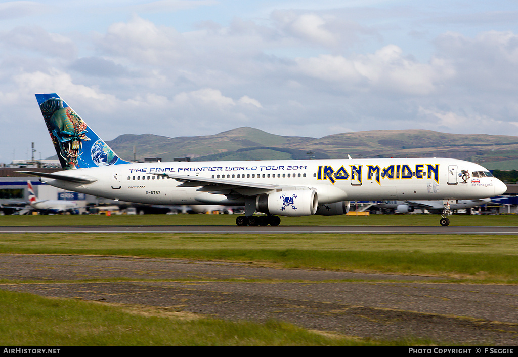 Aircraft Photo of G-STRX | Boeing 757-2Q8 | Iron Maiden | AirHistory.net #92671