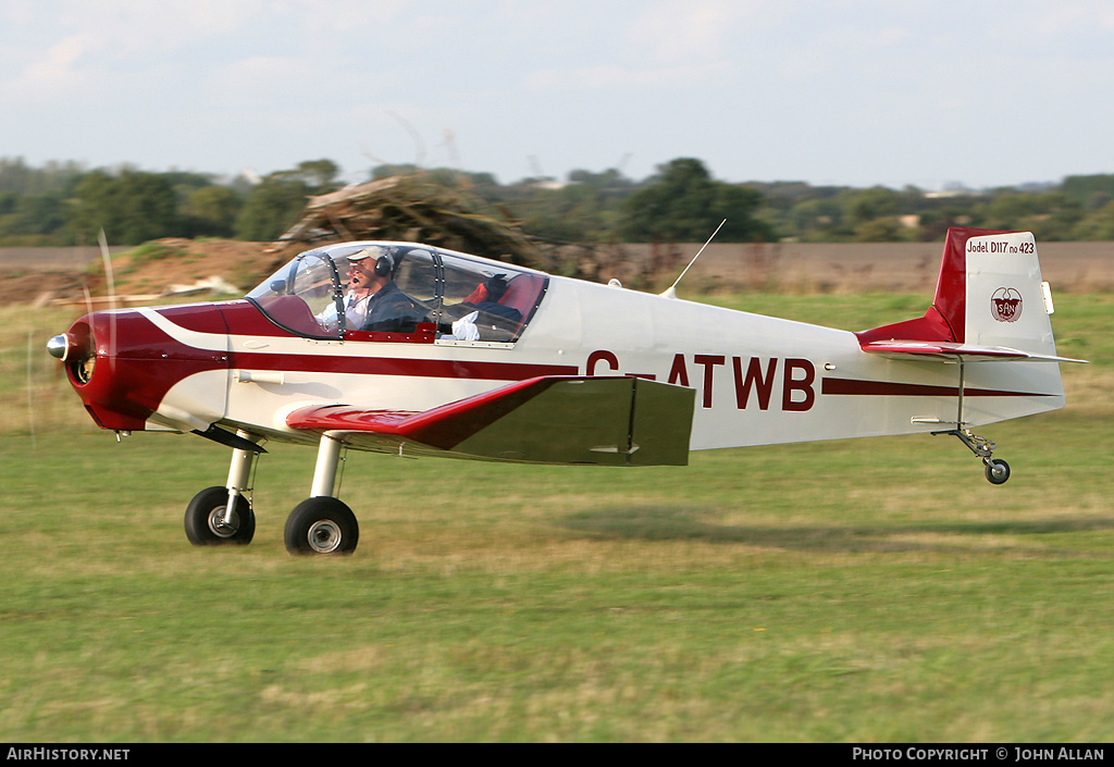 Aircraft Photo of G-ATWB | SAN Jodel D-117 | AirHistory.net #92687